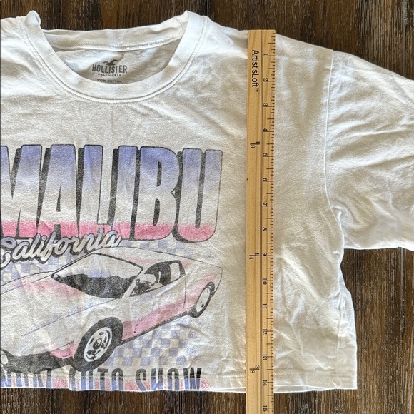 Hollister White Malibu Graphic Tee Size XS - Picture 7 of 9